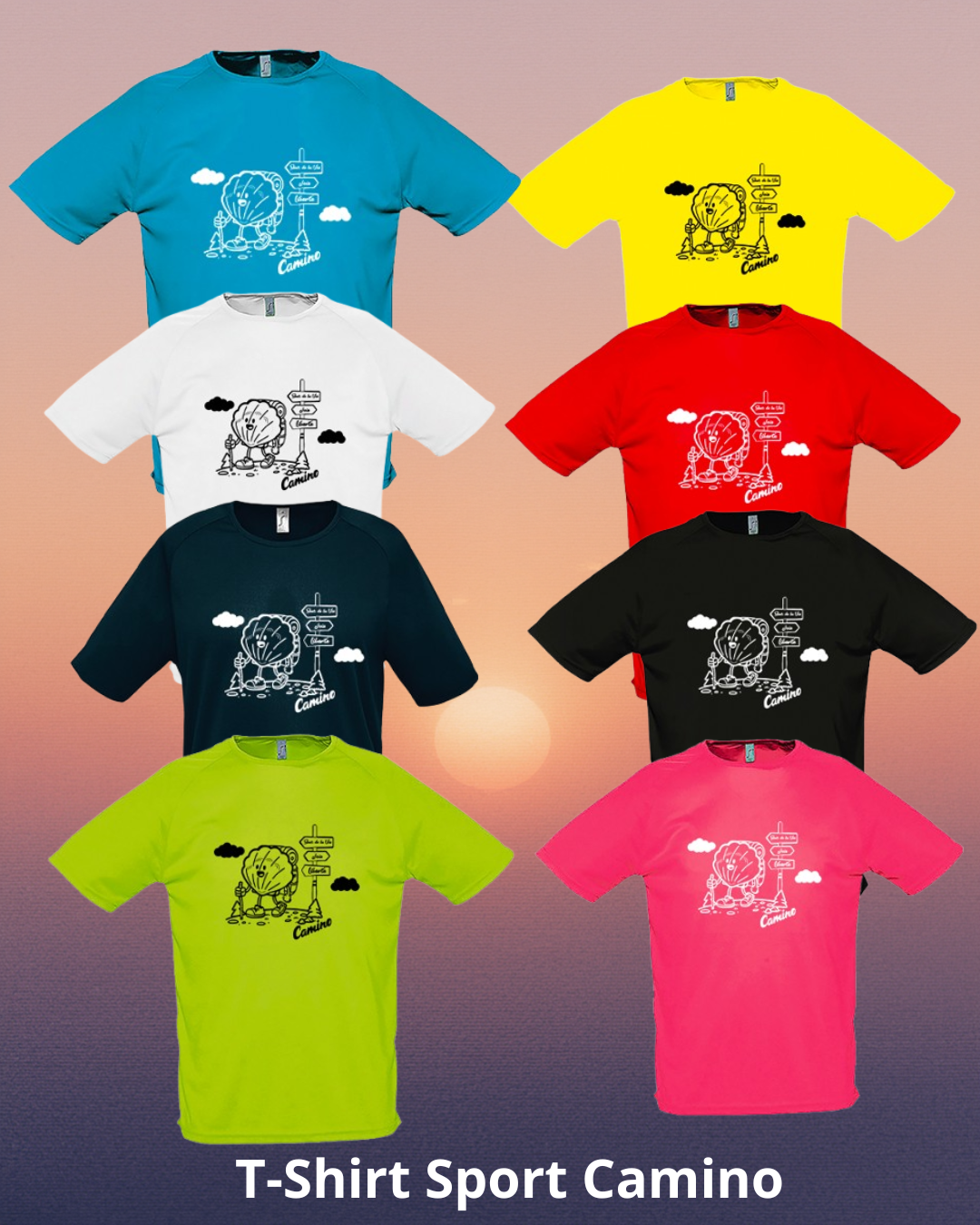 Le t-shirt sport du pèlerin : marcher léger, marcher loin