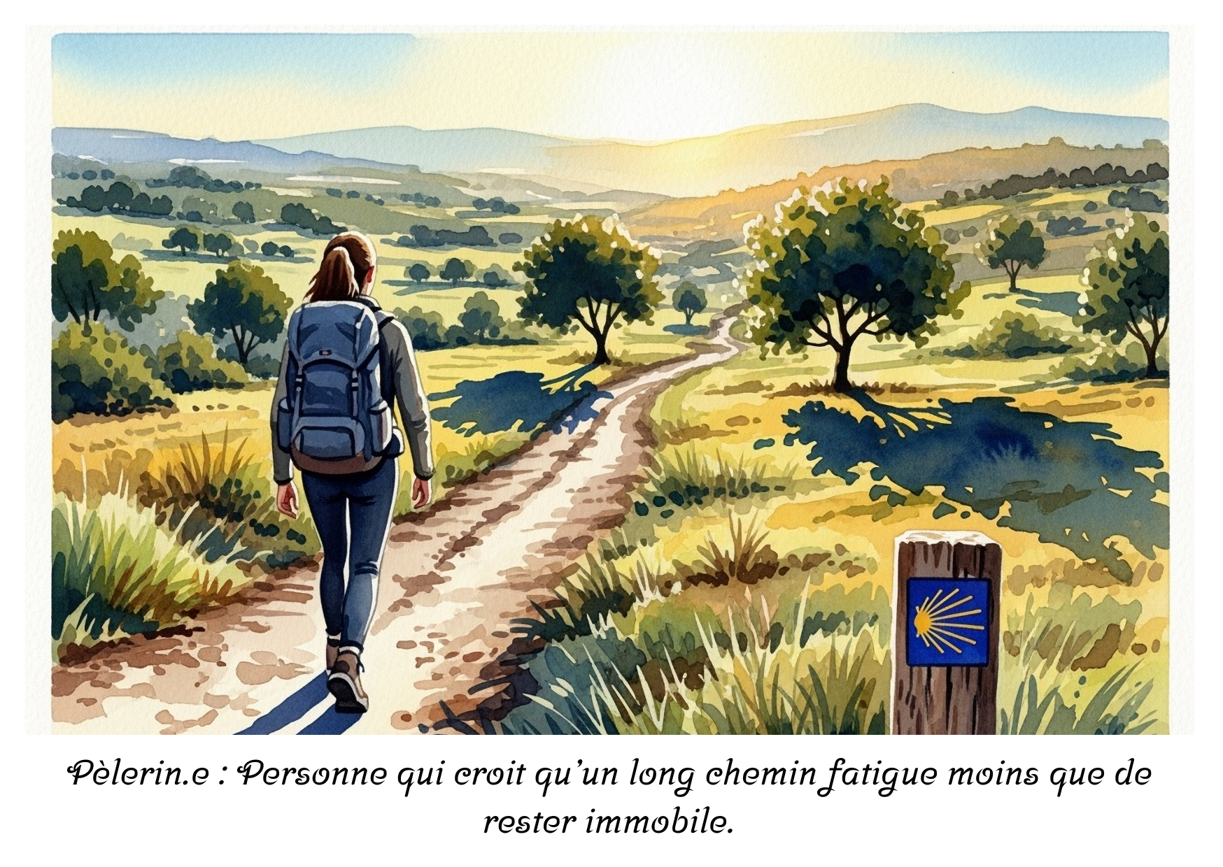 Cartes Postales du chemin de Compostelle