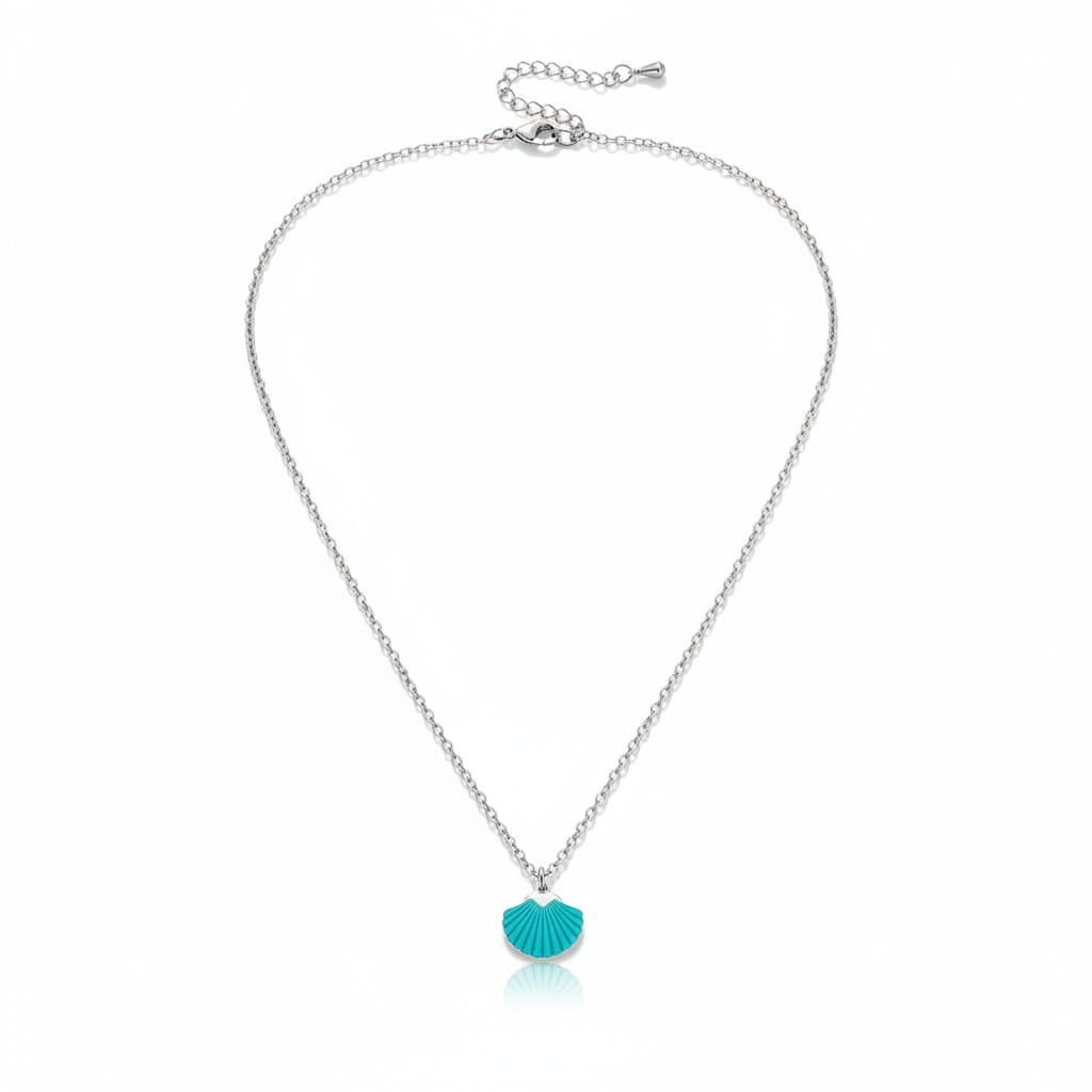 Pendentif Coquille Bleue