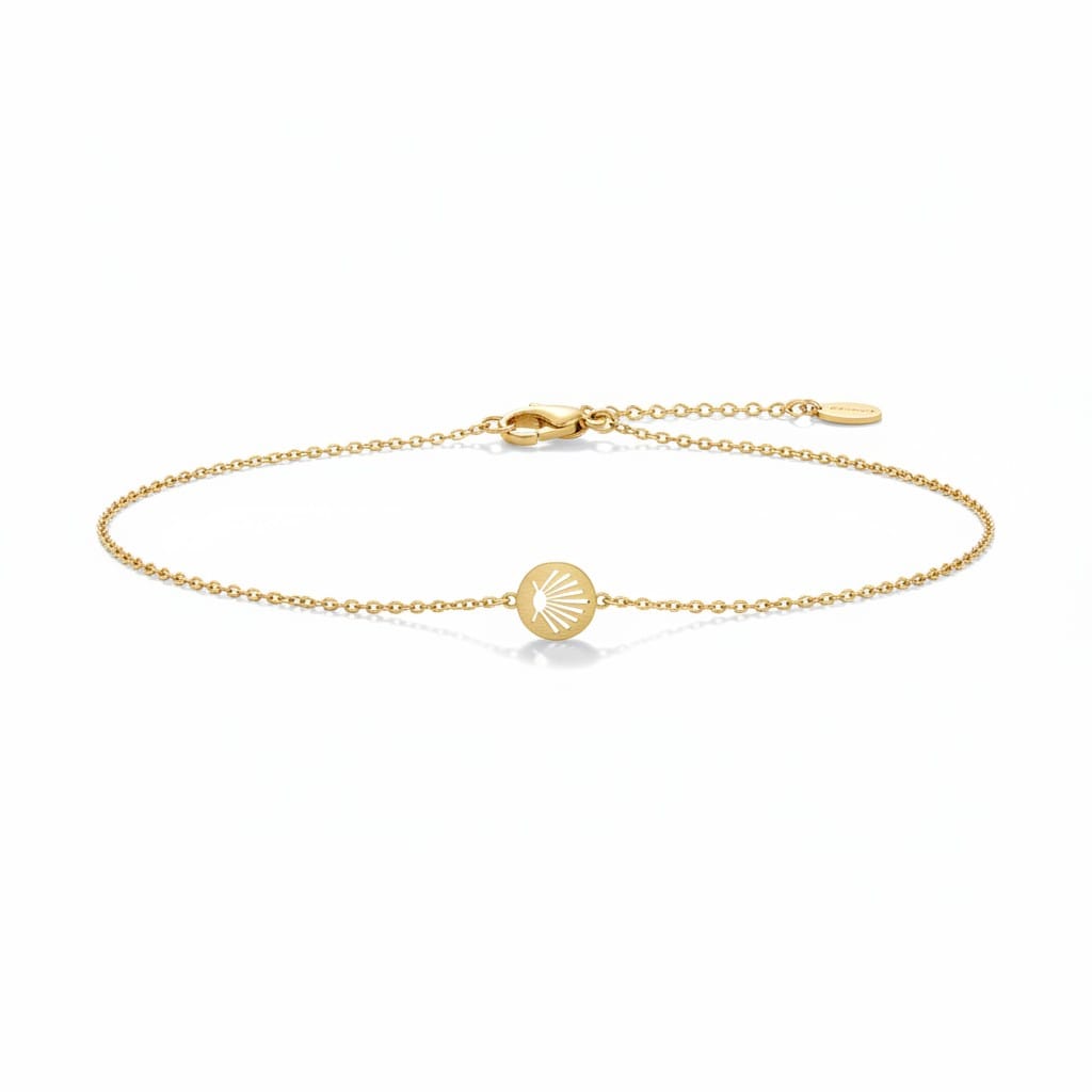 Bracelet en chaîne avec Coquille Dorée